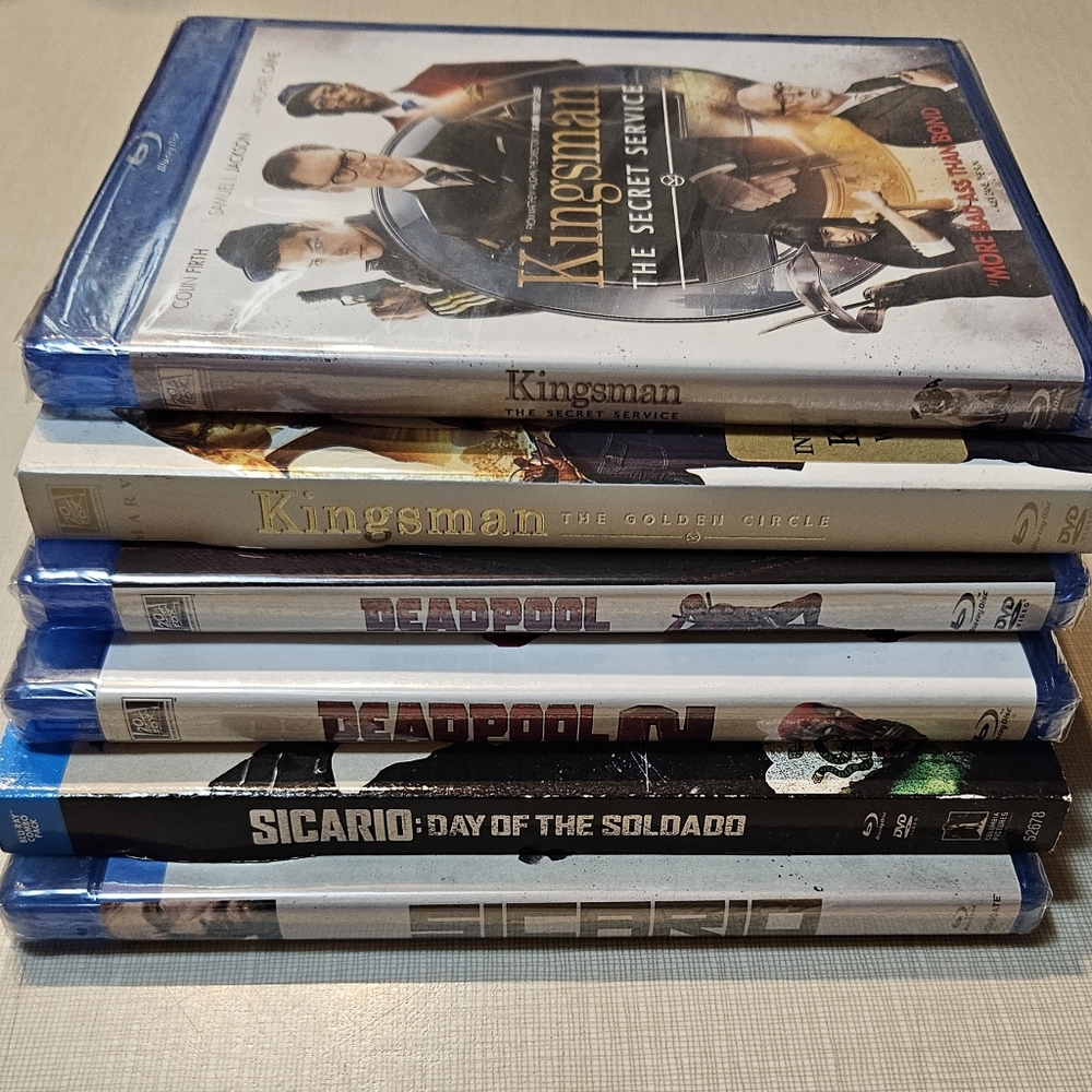 Blu-ray Discs,  NEW, 6 Lots